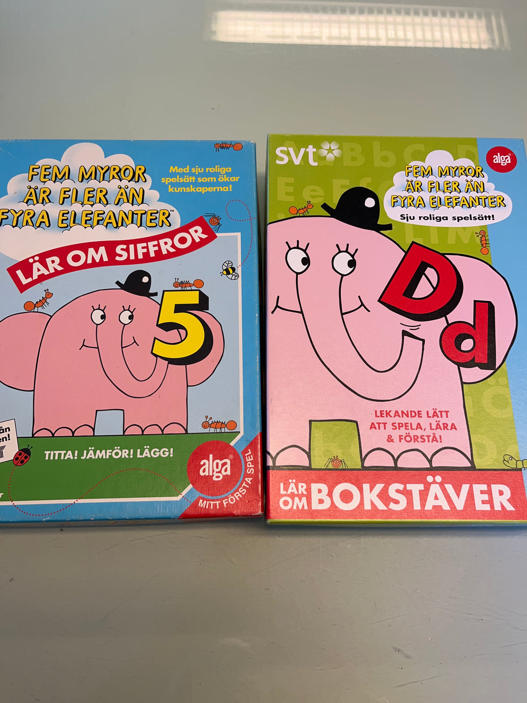 Fem myror siffror o bokstäver