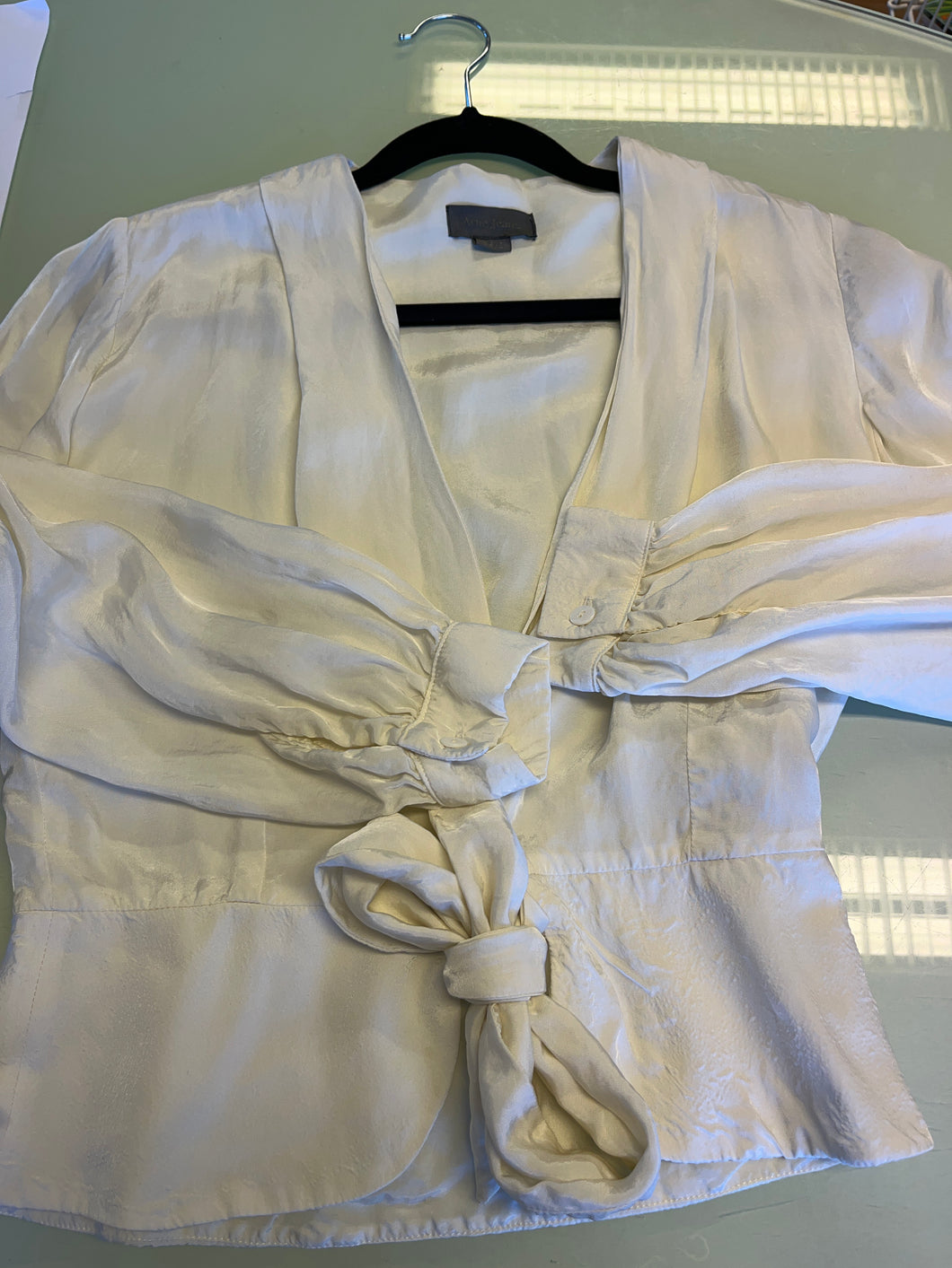 Vit blus Acne Jeans 36