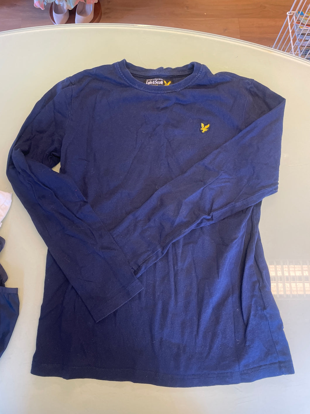 Blå tröja Lyle & Scott 12/13Y