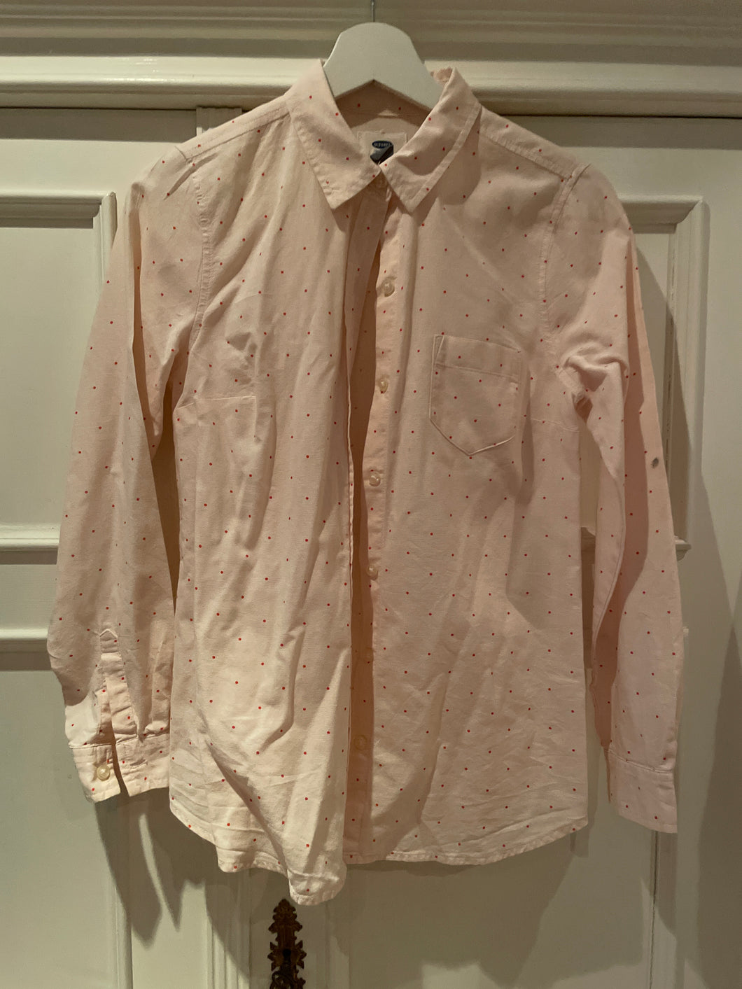 Rosa prickig skjorta Old Navy xs