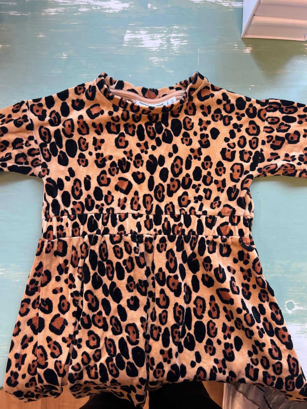 Leopardklänning Mini rodini 92/98