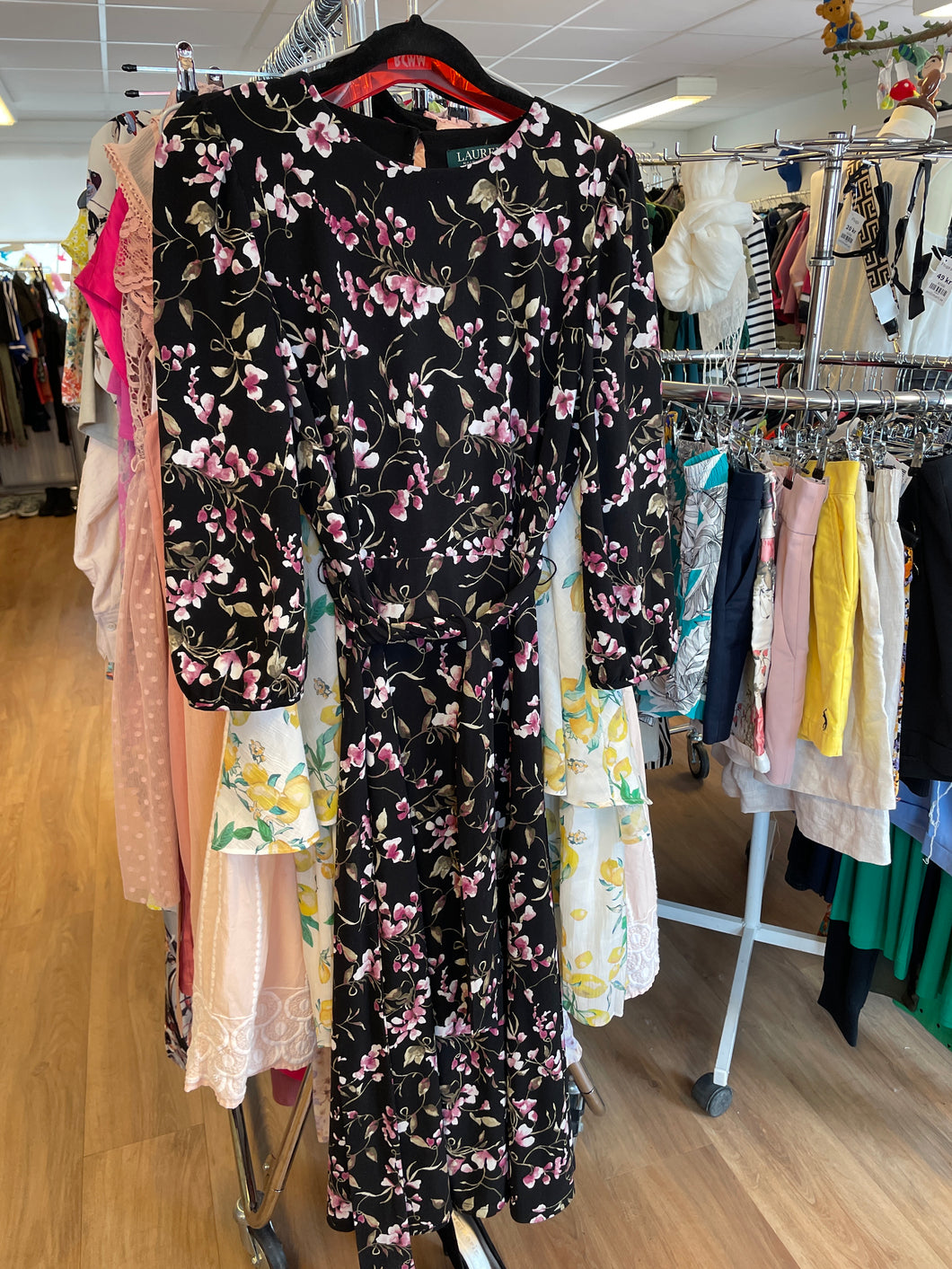 Blommig klänning Ralph Lauren 36/38