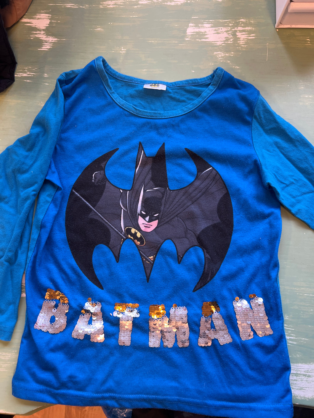 Blå tröja Batman 110/116