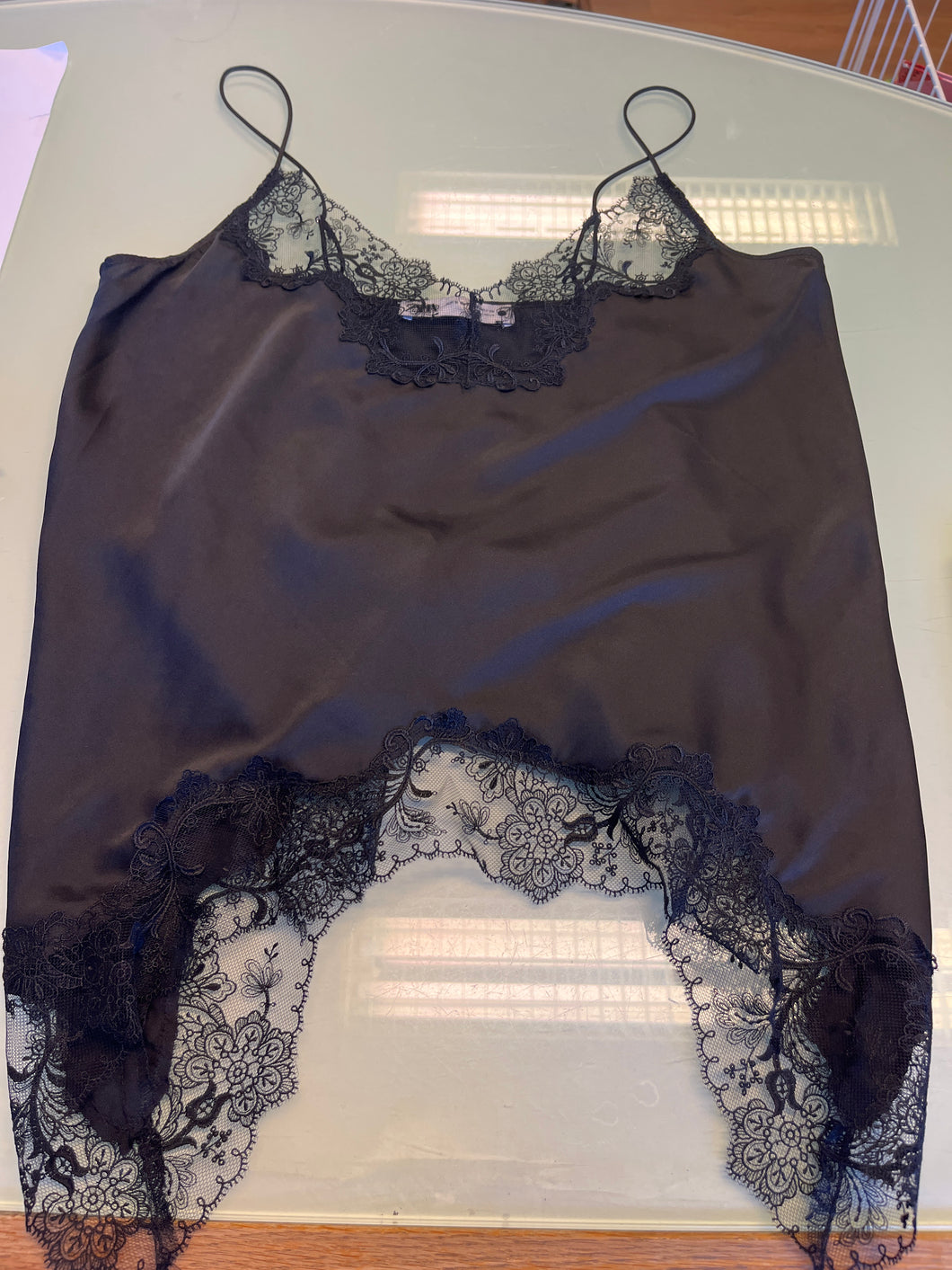 Spets linne Zara S